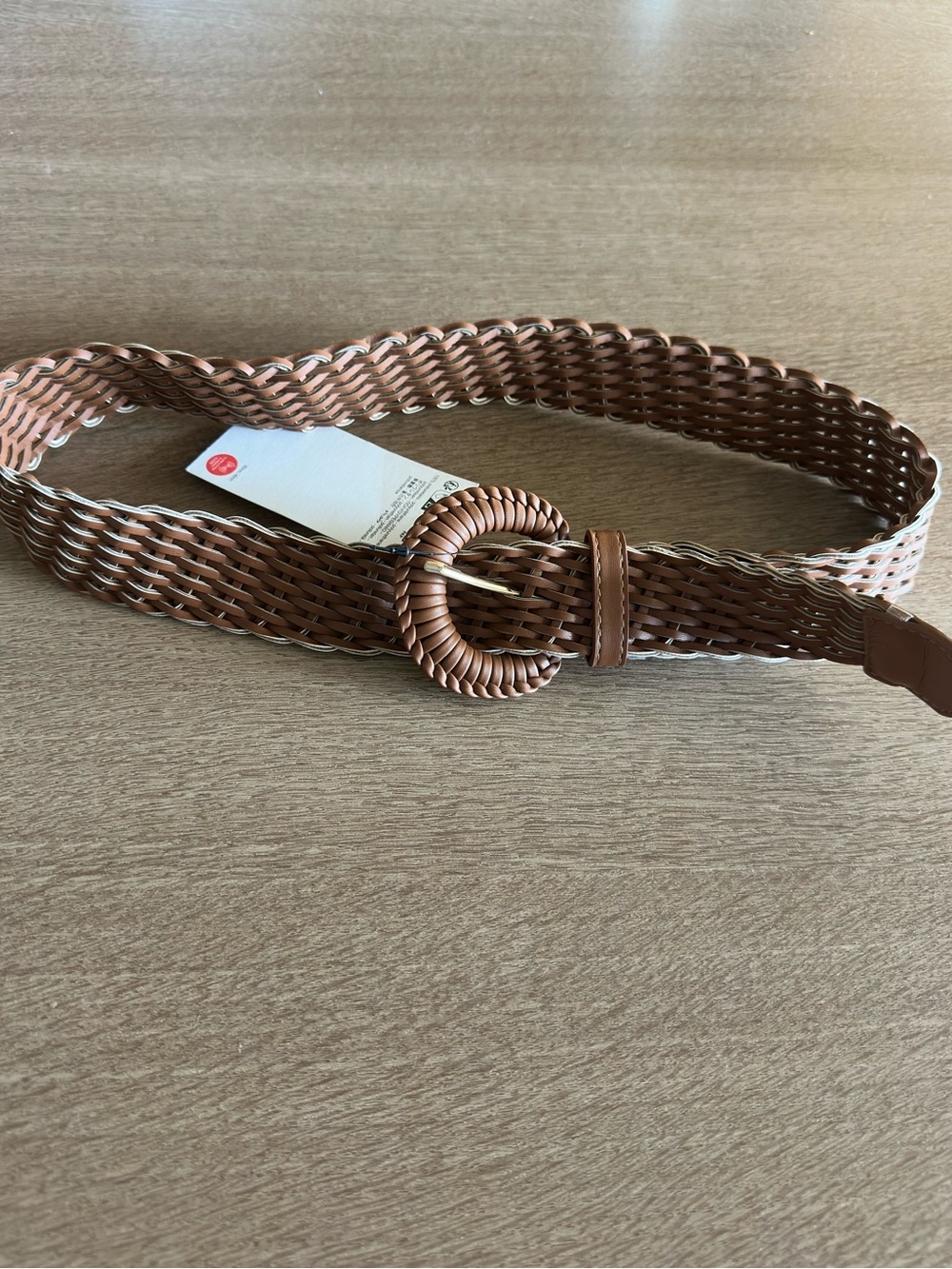 Zara Braided Round-Buckle Belt - Picture 2 of 7